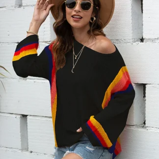 Cutout Elegant Off Shoulder Sweater